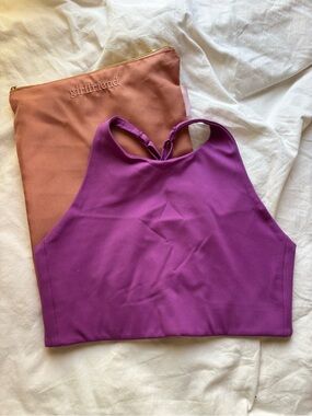 Girlfriend collective Topanga wildflower bra size small